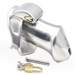  - Standard Stainless Steel Male Chastity Cage Device Small