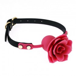 BDSM () -      Silicone Rose Ball Gags Pink