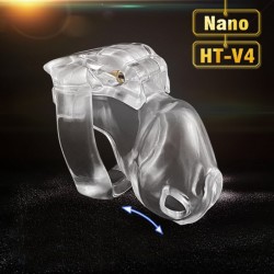 BDSM () - HT V4 Male Chastity Device Nano clear