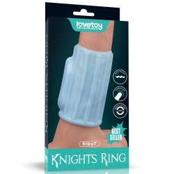 Vibrating Ridge Knights Ring (Blue) - 