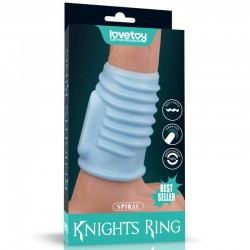 Vibrating Spiral Knights Ring (Blue) - 