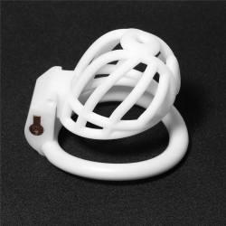 PA Ring New Design Male Chastity Device White - 