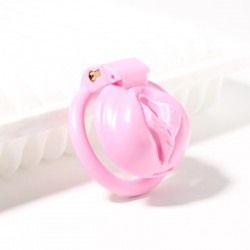 BDSM () - New Pink Vulva Male Chastity Devices Small