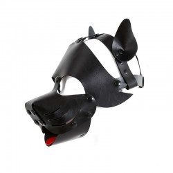  - Detachable and Assembled PU Leather Dog Headgear