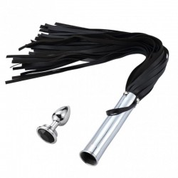  - -      Metal Anal Plug Combination Whip A