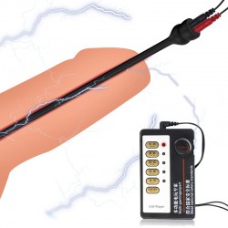Electric-sex Super long 36 cm silicone urethral plug - 