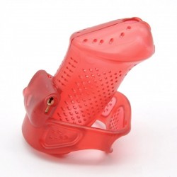 BDSM () - Male Chastity Device with Perforated design Cage Red Standart