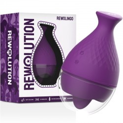 Вибростимулятор для клитора фиолетовый Rewolution Rewolingo Tongue - 