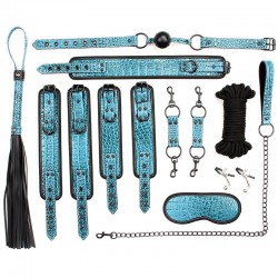  -      Blue Bondage Kit 8 Pieces