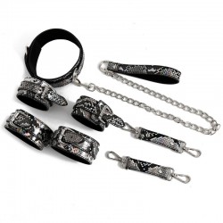  -    Snaker Bondage Kit 3 Pieces Silver