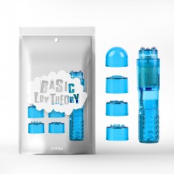 Голубой вибростимулятор пластиковый The Ultimate Mini Massager - 