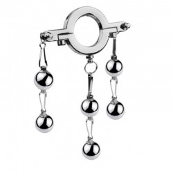 BDSM () -       Cock Ring With Double Weight Ball