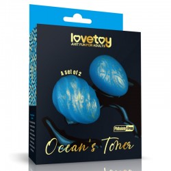 Вагинальные шарики для тренировки мышц Oceans Toner Egg Set - 