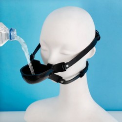 BDSM () - Forced Irrigation Mouth Plug Black