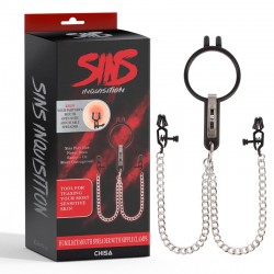  -       Humiliate Mouth Spreader with Nipple Clamps
