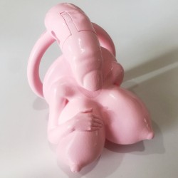 BDSM () -     Big Boobs New Chastity Device Pink
