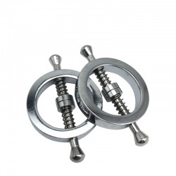 BDSM () - Funny Sliver Clamps Chain, Metal Nipple Clips stainless nipple sex clamp adjustable sex SM toy product Sex Bondage BDSM