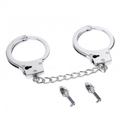 BDSM () -  Stainless Steel Hands Cuffs Silver
