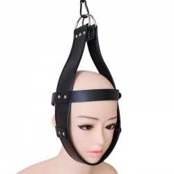 BDSM () - Leather Hood Head Immobilization Harness