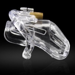  - Embedded Padlock Design Male Chastity Cage Device - L