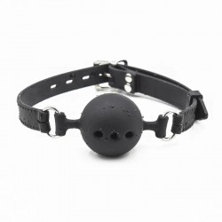 BDSM () -    Gag Silicone Ball Black