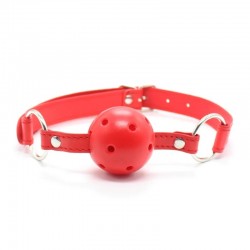  -    Mouth Ball Gag Red