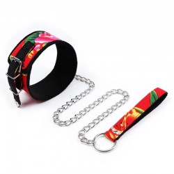 BDSM () -     Tropical Collar With Leash
