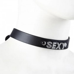 BDSM () - Leather Collar-SEXEY